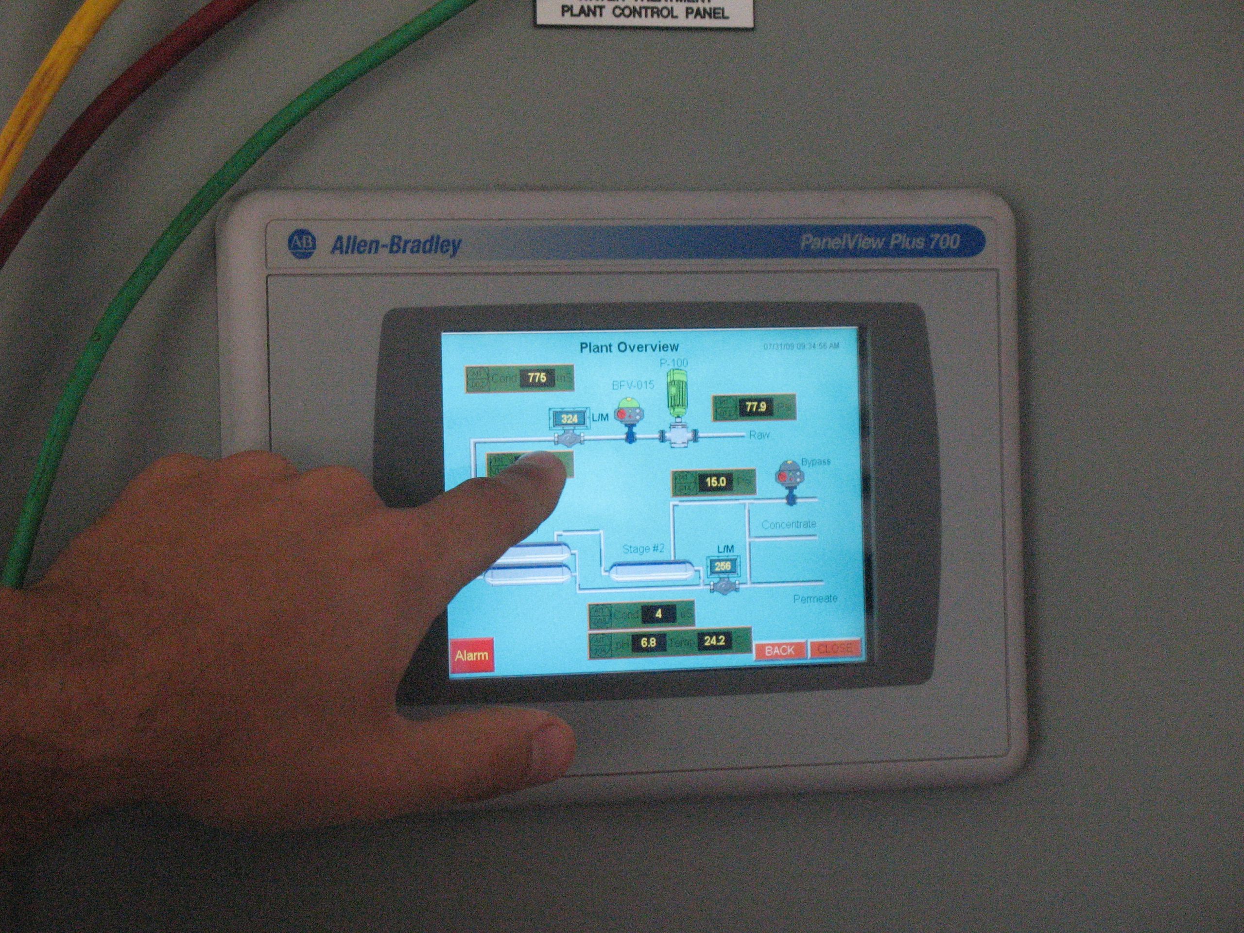 Scada for the Water Treatment Plant